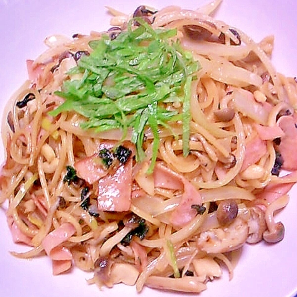 和風パスタ 即席しじみスープを下味に レシピ 作り方 By 桜39桜39 楽天レシピ